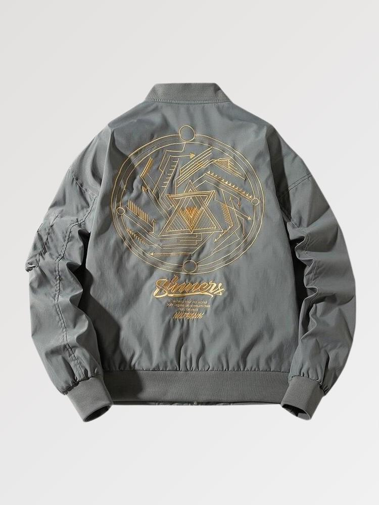 Embroidered Japanese Bomber 'Yamagata' - Sublimation Jacket ( Recreated Edition )