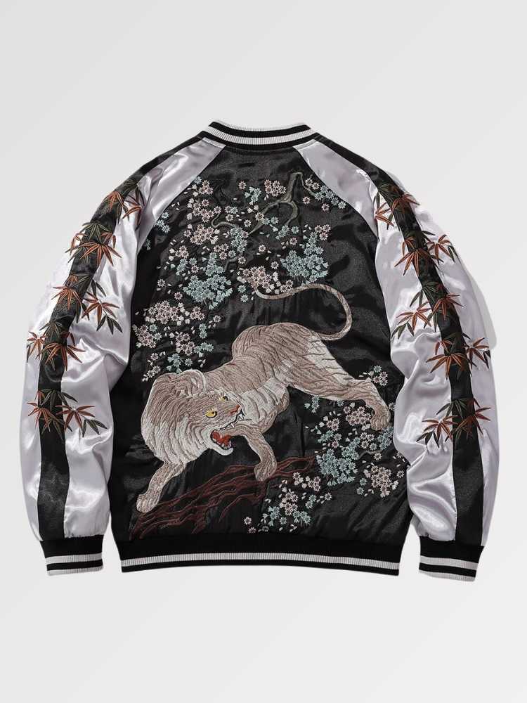Embroidered Sukajan Tiger Design 'Kasutamu' - Sublimation Jacket ( Recreated Edition )