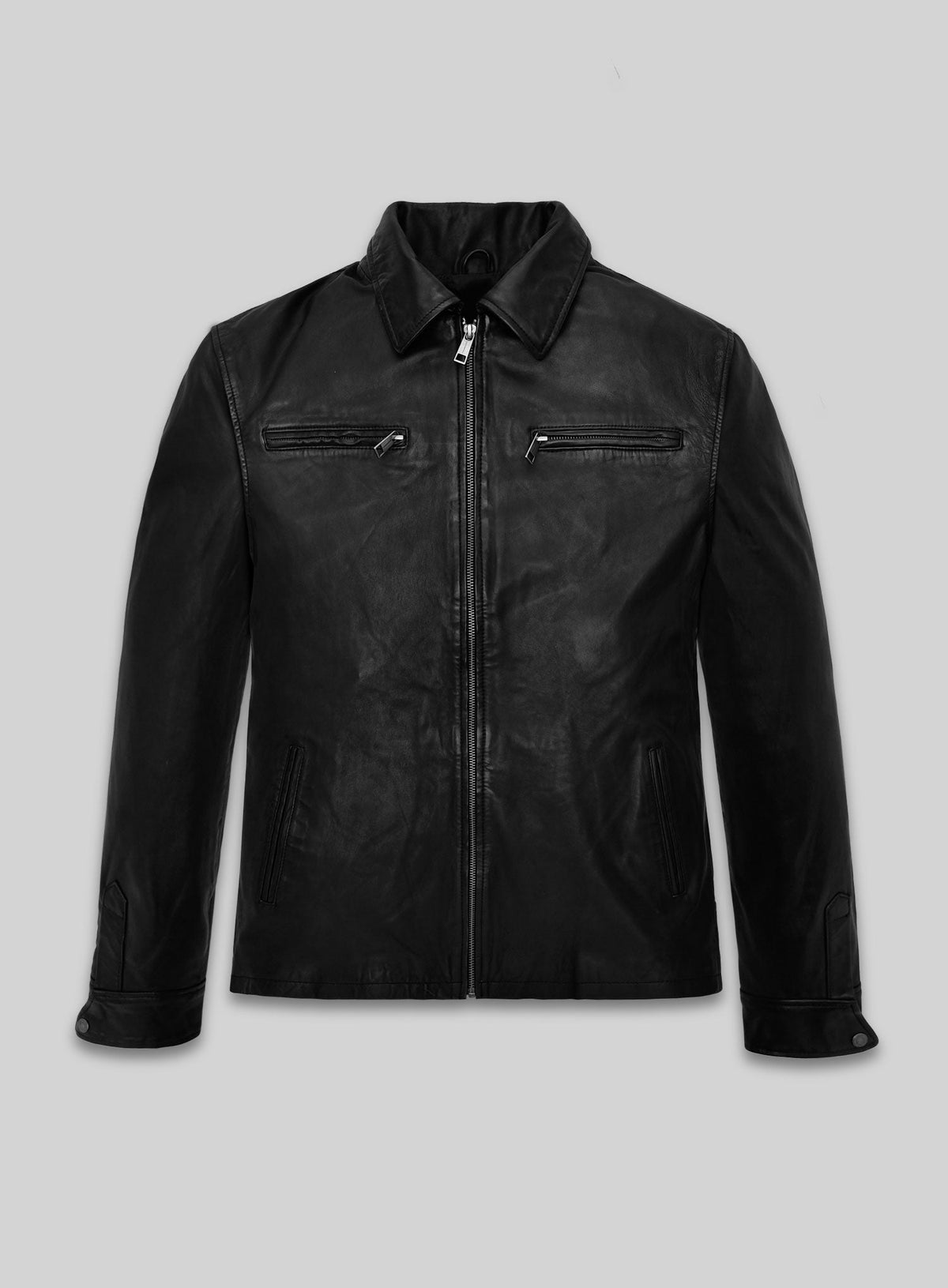 Eminem MTV Video Music Awards Black Leather Jacket – front view