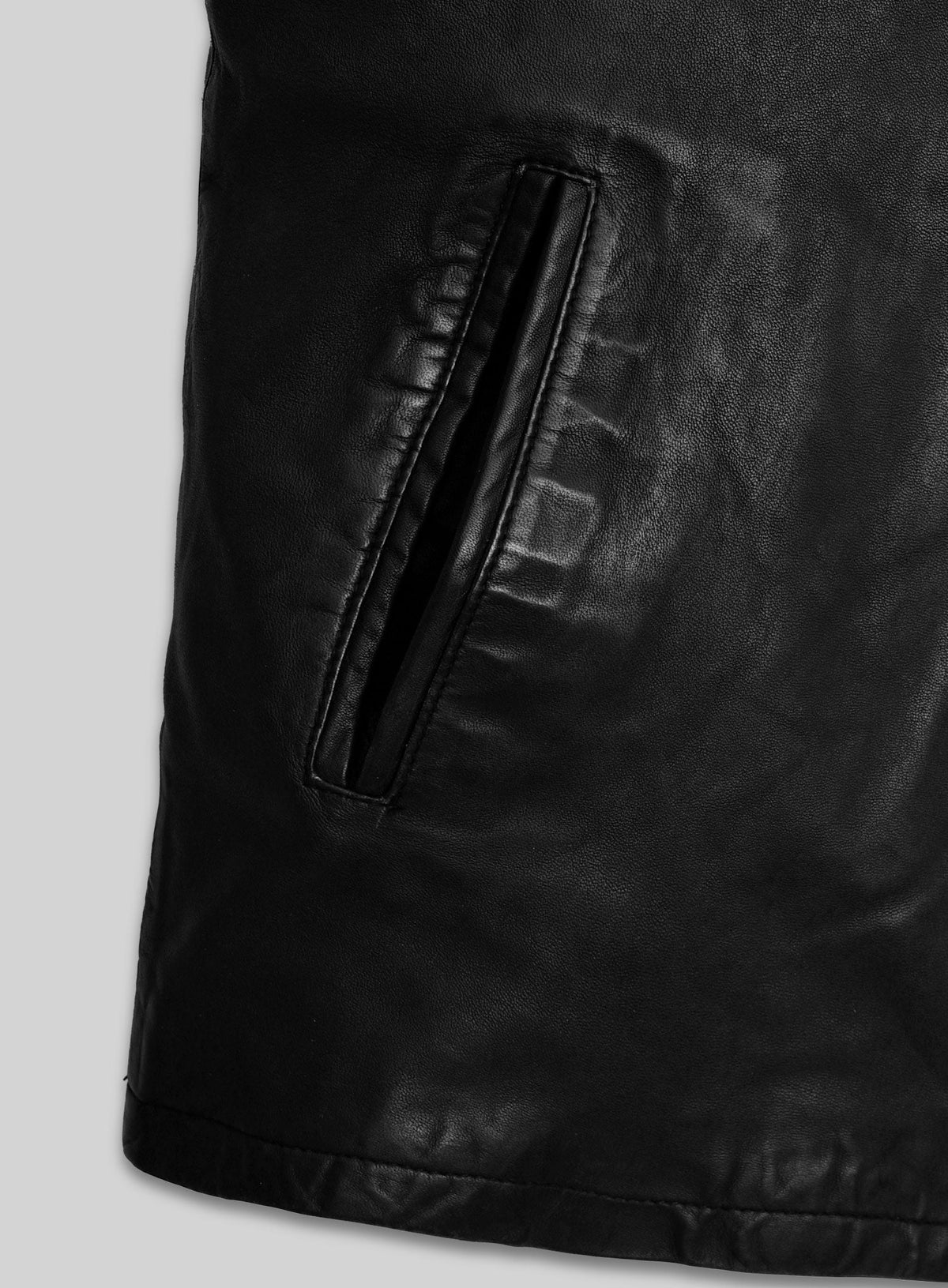 Eminem MTV Video Music Awards Black Leather Jacket – close-up and worn views