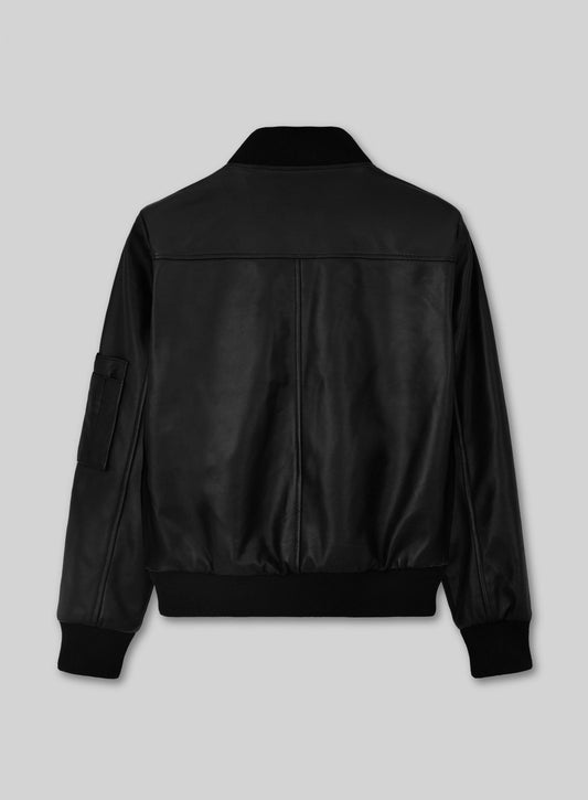 Eminem Red Carpet Leather Jacket – back view