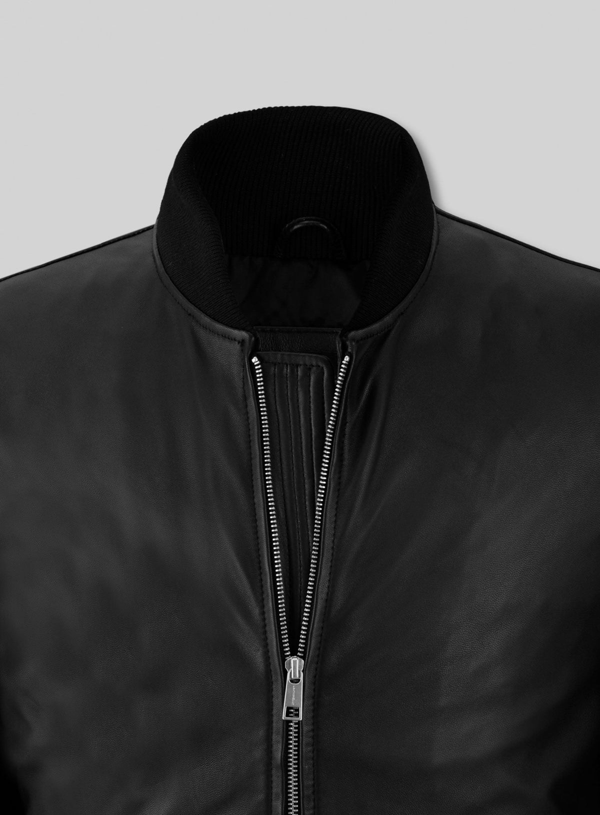 Eminem Red Carpet Leather Jacket – close-up and worn views