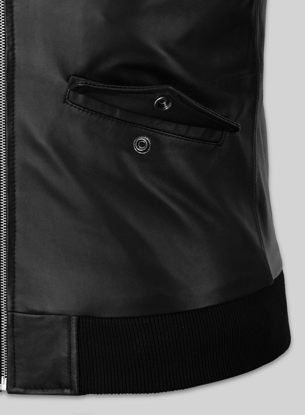 Eminem Red Carpet Leather Jacket – close-up and worn views