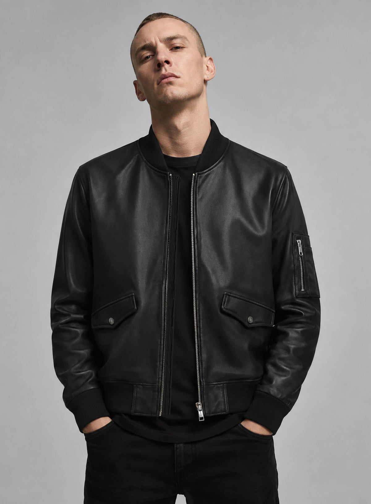 Eminem Red Carpet Leather Jacket – full product view