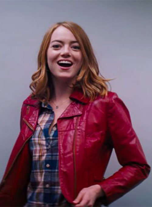 Emma Stone La La Land Black Leather Jacket – alternate view