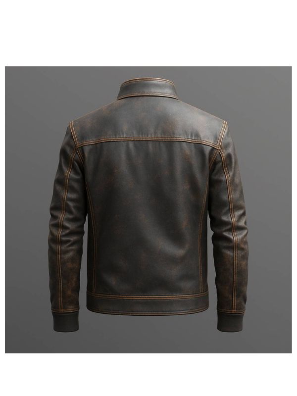 Enzo Leather Brown Jacket – Men’s Premium Brown Leather Jacket