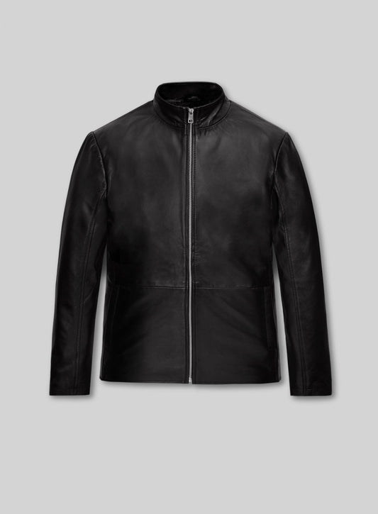 Eric Dane Grey's Anatomy Black Leather Jacket – front view