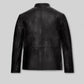 Eric Dane Grey's Anatomy Black Leather Jacket – back view