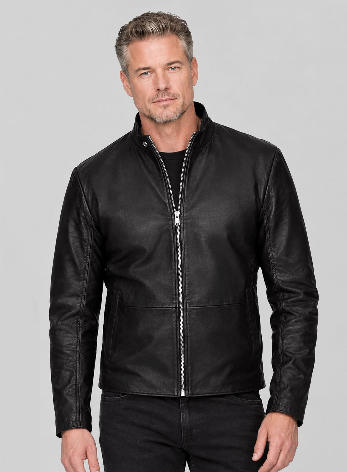 Eric Dane Grey's Anatomy Black Leather Jacket – worn look