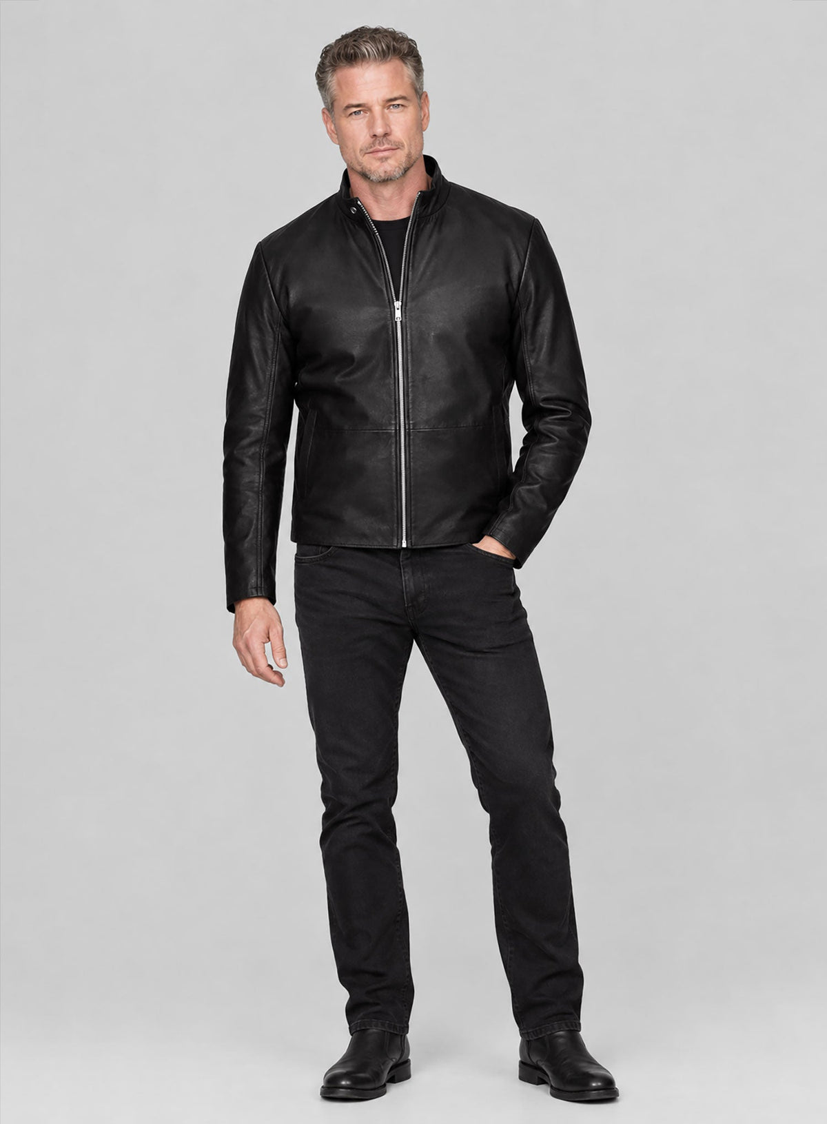 Eric Dane Grey's Anatomy Black Leather Jacket – worn look