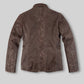 Eva Mendes Ghost Rider Black Leather Blazer – back view