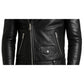 Ezra Black Leather Jacket - Men Leather Jacket Black