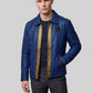 Fallout 76 Vault Blue Leather Jacket – worn look