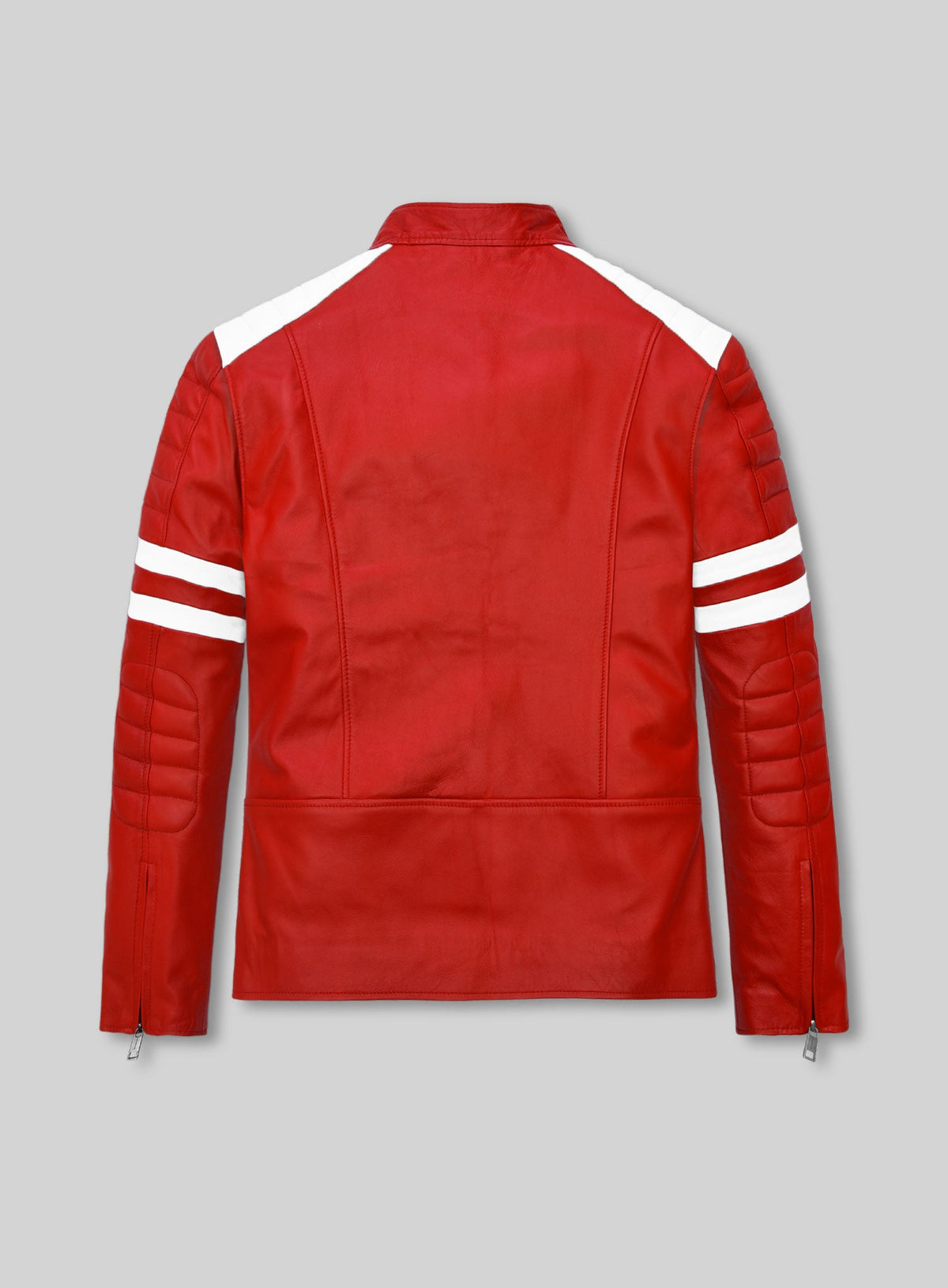 Fight Club White Leather Jacket – back view