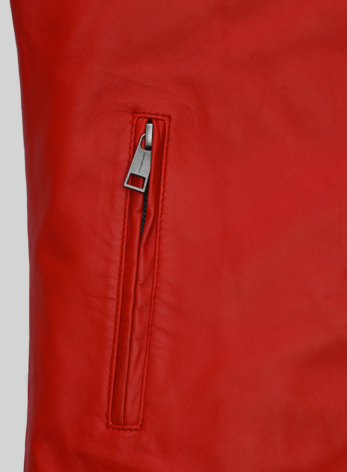Fight Club White Leather Jacket – close-up and worn views