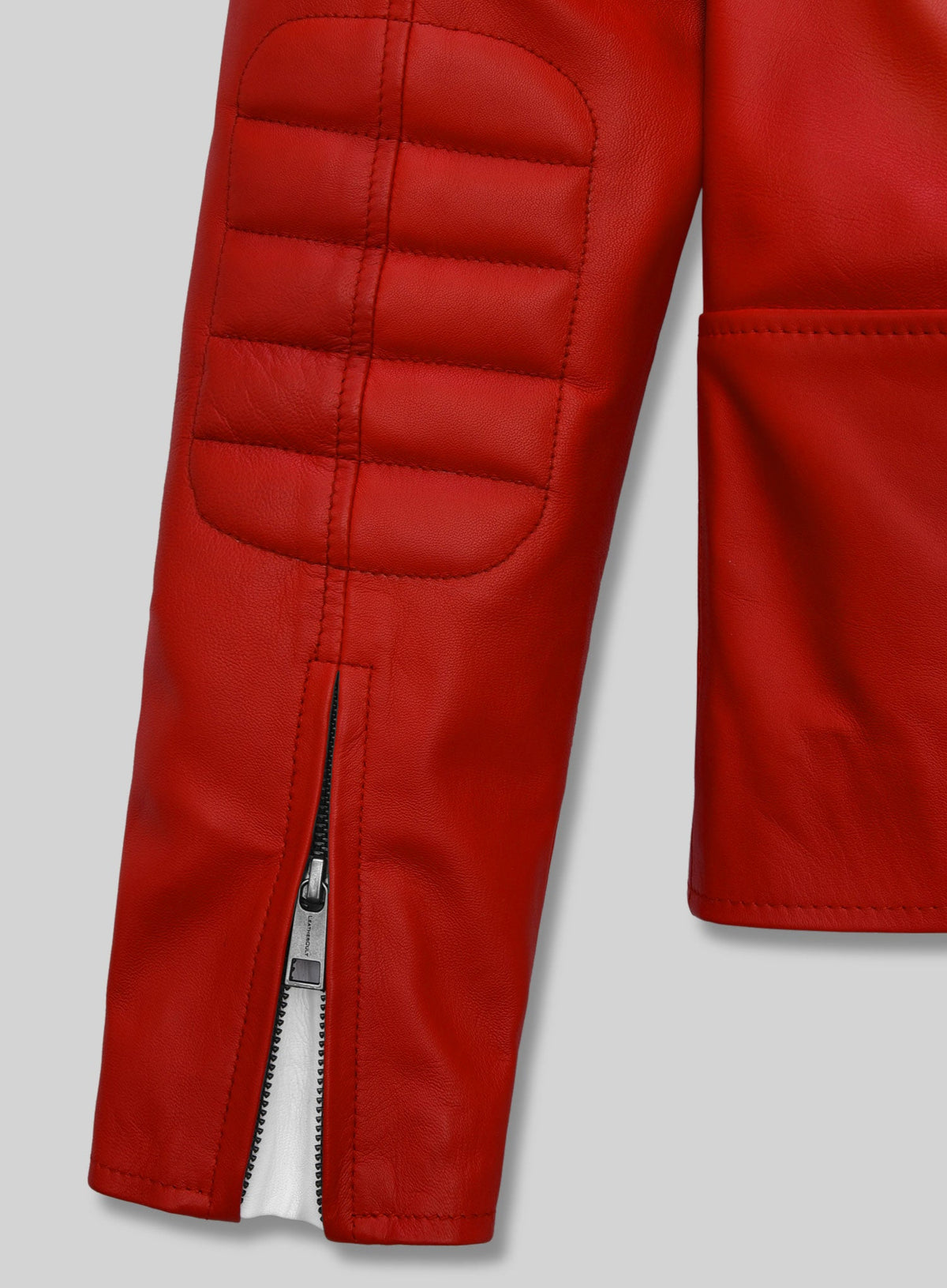 Fight Club White Leather Jacket – close-up and worn views