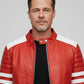 Fight Club White Leather Jacket – close-up and worn views