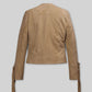 Francia Rasia How I Met Your Father Black Suede Jacket – back view