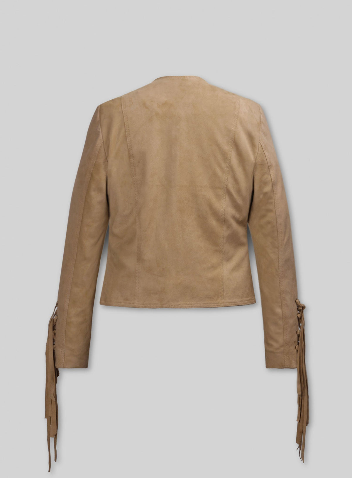 Francia Rasia How I Met Your Father Black Suede Jacket – back view