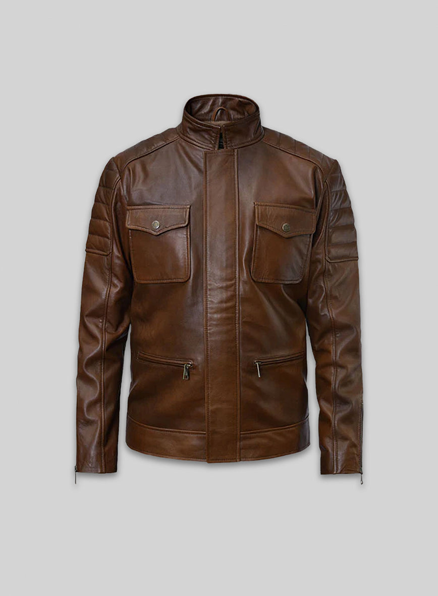 Frank Grillo Boss Level Leather Jacket view 1