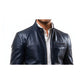 Frankie Blue Leather Jacket – Men Leather Jacket Blue