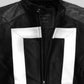 Gabriel Luna Agents of SHIELD Ghost Rider Black Leather Jacket – close-up detail of hardware and pockets