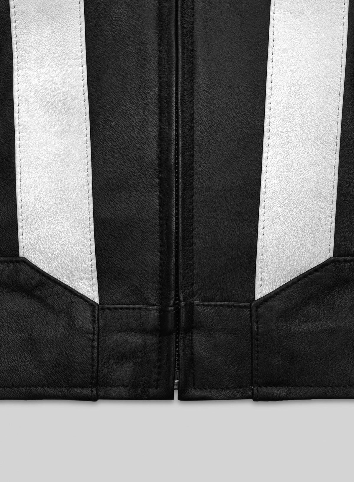 Gabriel Luna Agents of SHIELD Ghost Rider Black Leather Jacket – close-up detail of hardware and pockets