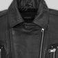 Gal Gadot Black Leather Jacket – close-up and worn views
