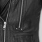 Gal Gadot Black Leather Jacket – close-up and worn views