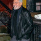 George Clooney Leather jacket in black – George Clooney celebrity photo