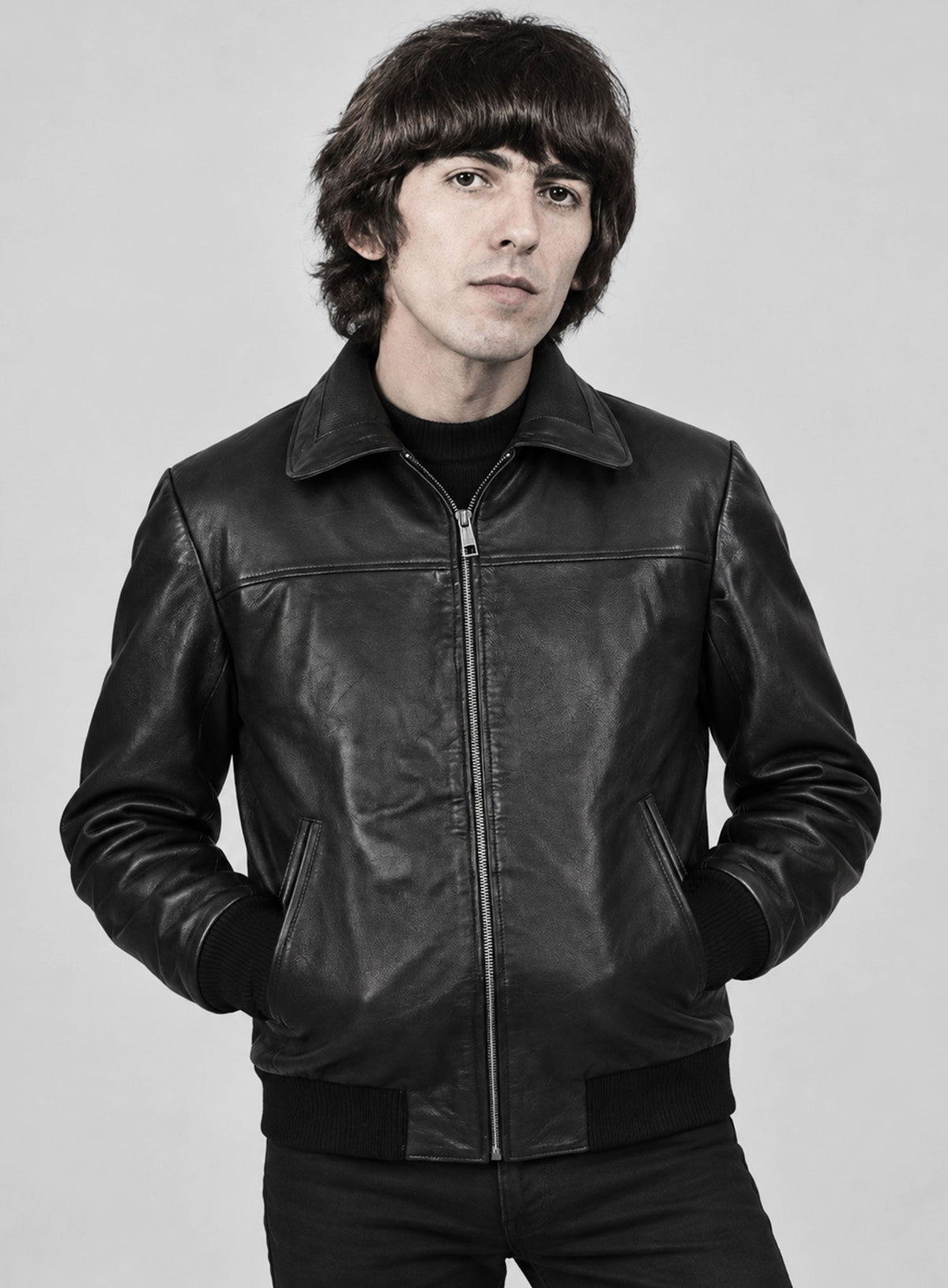George Harrison (The Beatles) Leather Jacket view 4