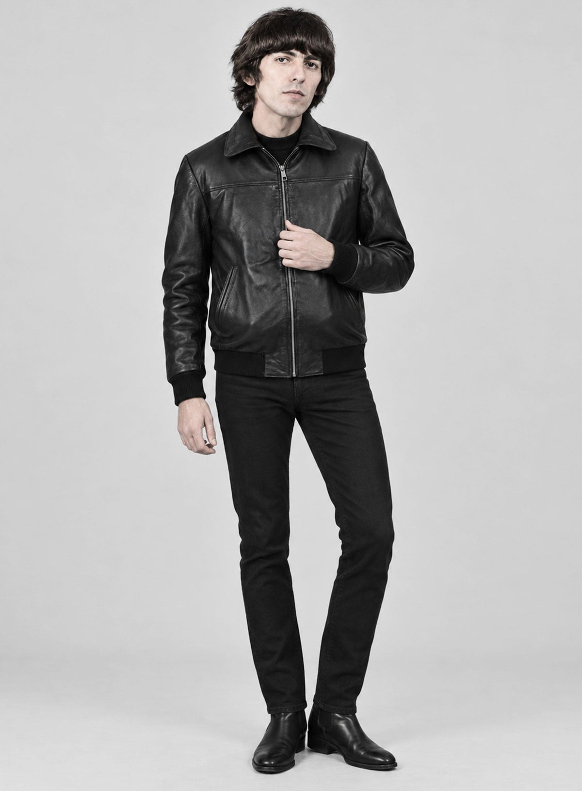 George Harrison (The Beatles) Leather Jacket view 5