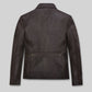 Gerard Butler Den Of Thieves Black Leather Jacket – back view