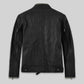 Gerard Butler Olympus has fallen premiere Black Leather Jacket – back view