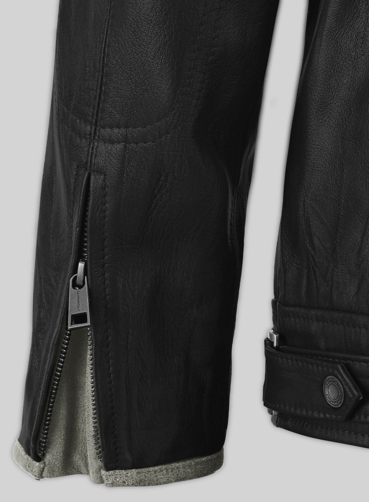 Gerard Butler Olympus has fallen premiere Black Leather Jacket – close-up and worn views