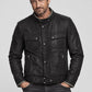 Gerard Butler Olympus has fallen premiere Black Leather Jacket – full product view