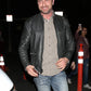 Gerard Butler Black Leather Jacket – Gerard Butler celebrity photo