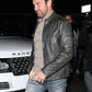 Gerard Butler Black Leather Jacket – Gerard Butler wearing the look, photo 2