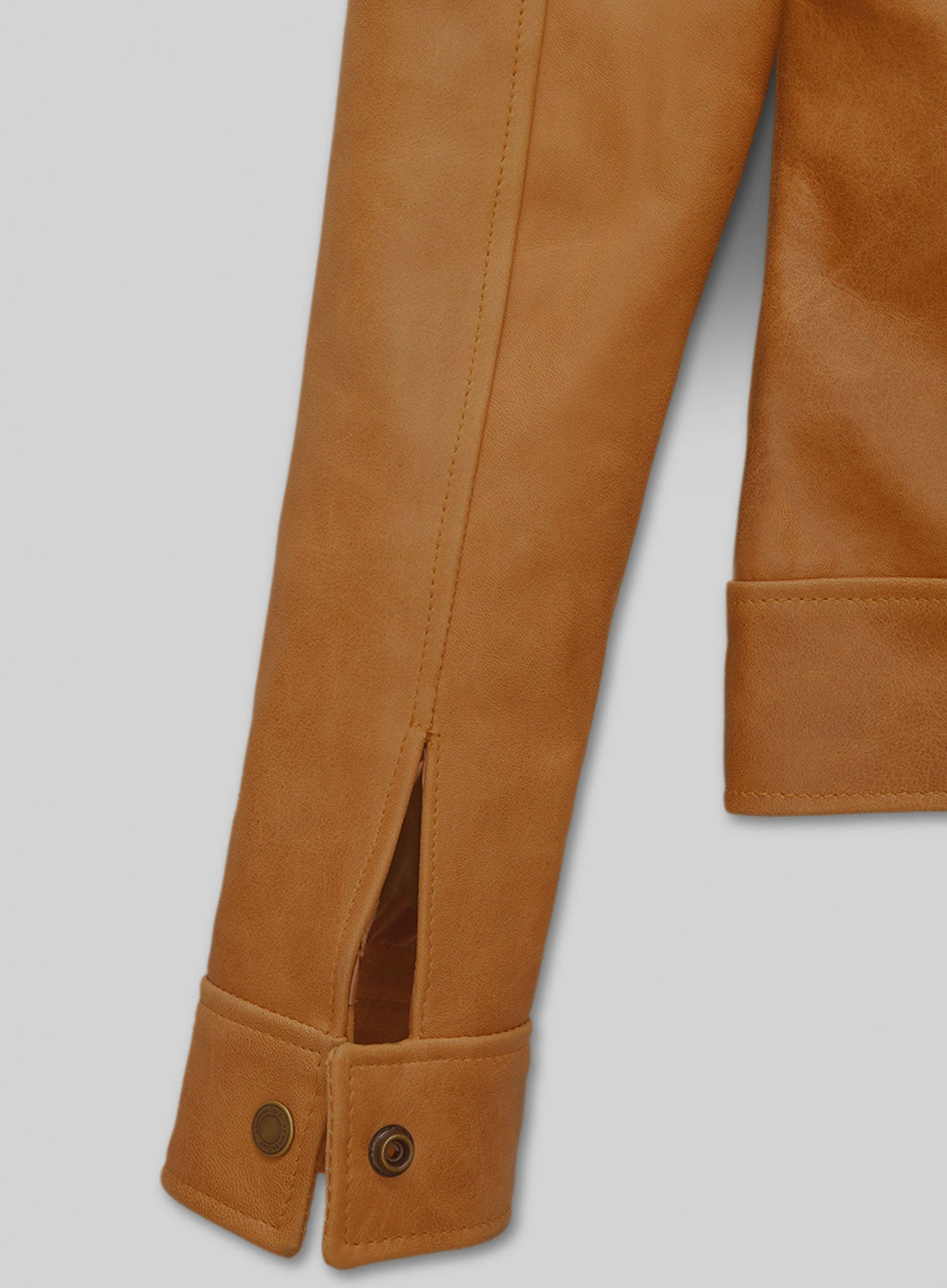 Gigi Hadid Black Leather Jacket – close-up and worn views