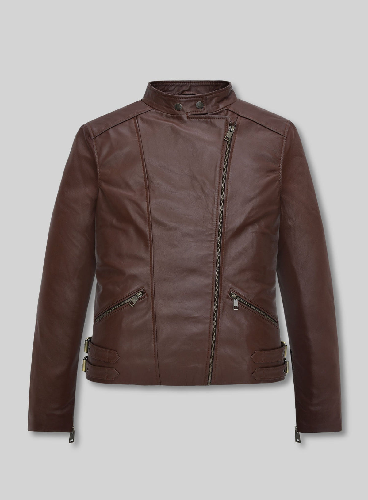 Grace Ashcroft Resident Evil Requiem Black Leather Jacket – front view