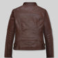 Grace Ashcroft Resident Evil Requiem Black Leather Jacket – back view