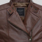 Grace Ashcroft Resident Evil Requiem Black Leather Jacket – close-up and worn views