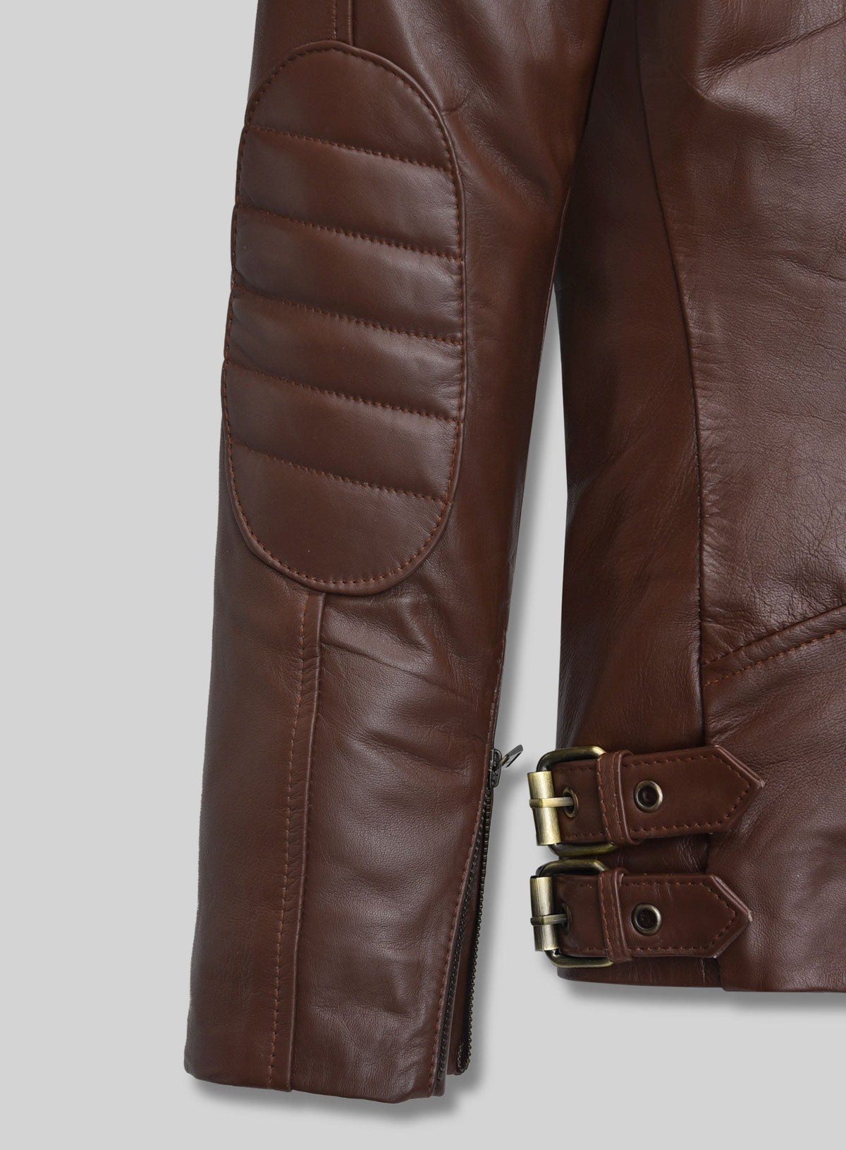 Grace Ashcroft Resident Evil Requiem Black Leather Jacket – close-up and worn views
