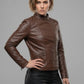 Grace Ashcroft Resident Evil Requiem Black Leather Jacket – full product view