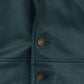 Gram Parsons 1969 Teal Leather Jacket – close-up detail of leather and stitching