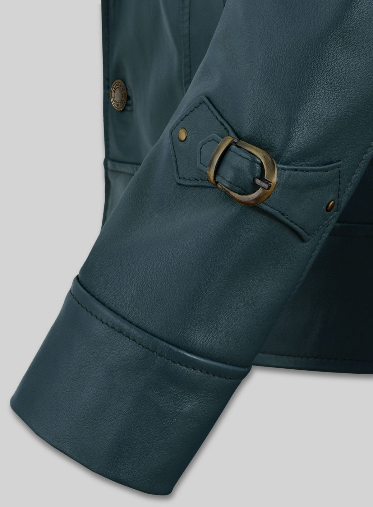 Gram Parsons 1969 Teal Leather Jacket – full product view