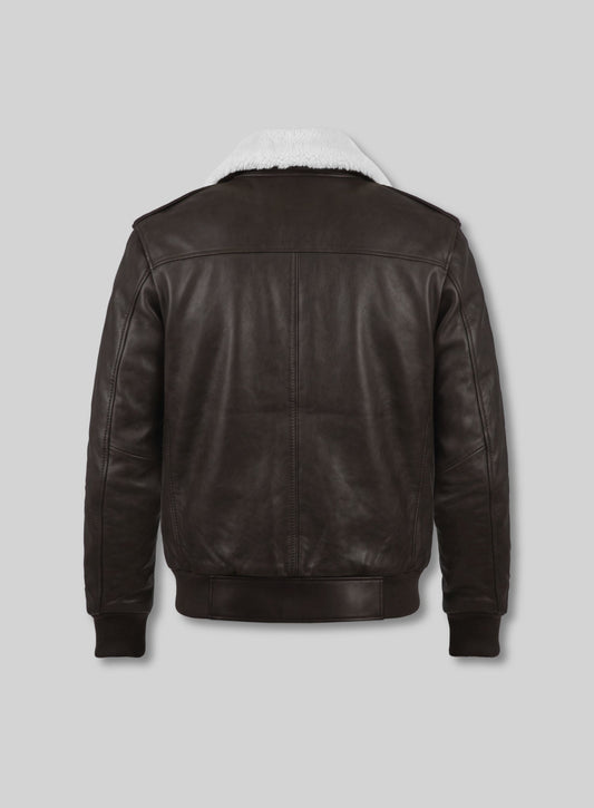 Guile Street Fighter Brown Jacket – back view