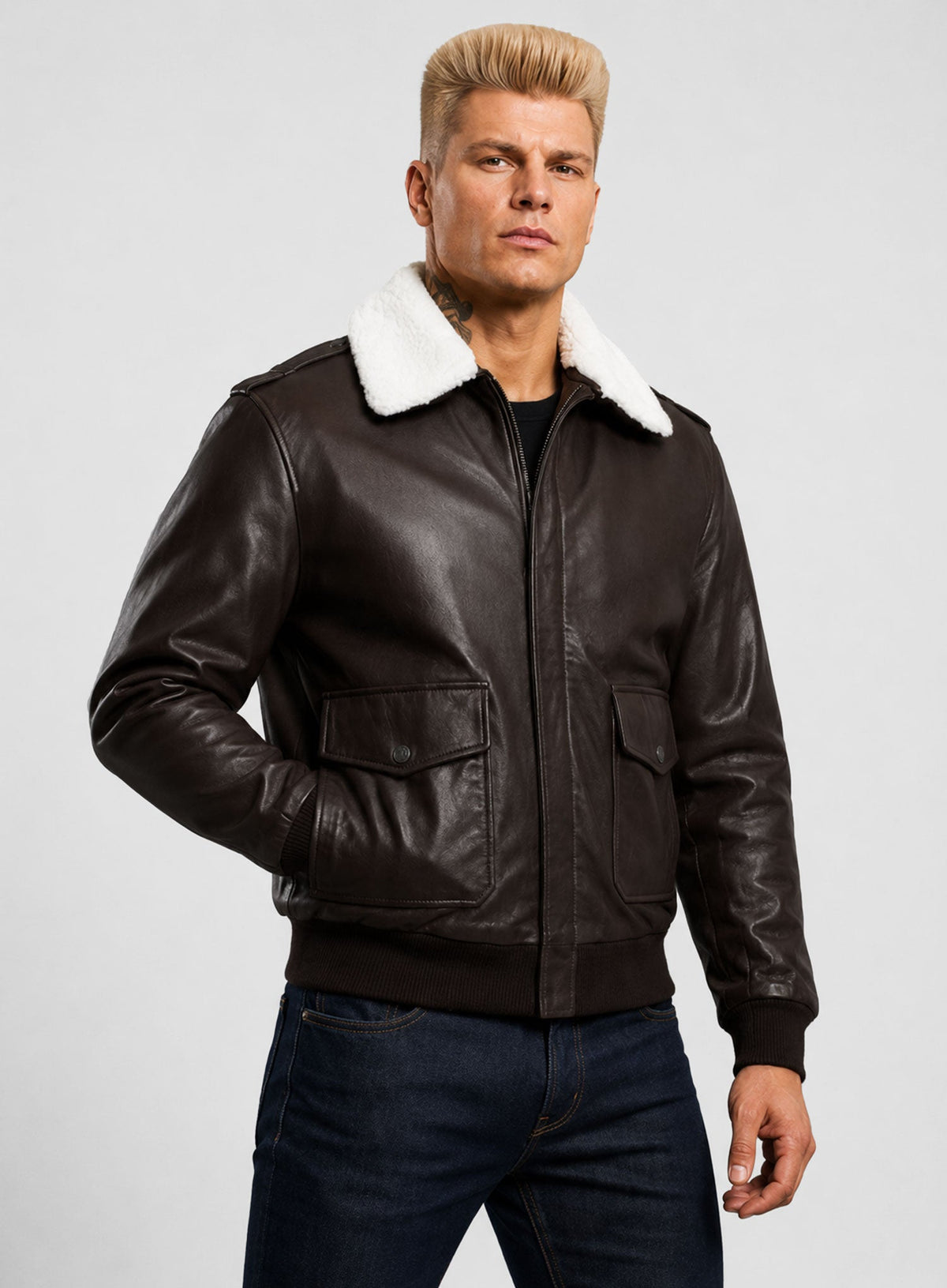 Guile Street Fighter Brown Jacket – full product view