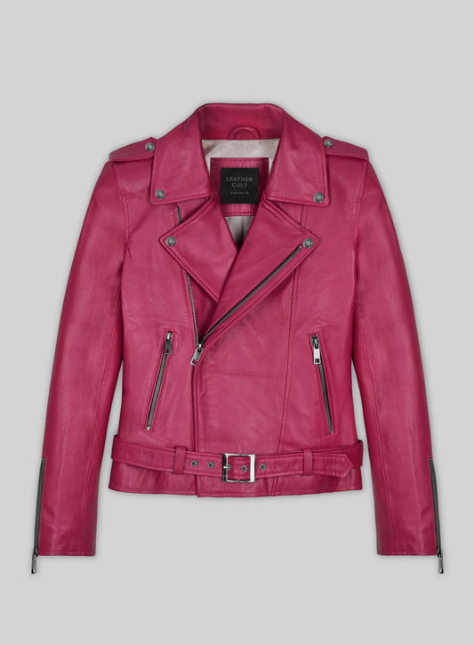 Gwen Stefani Black Leather Jacket Style 2 – front view