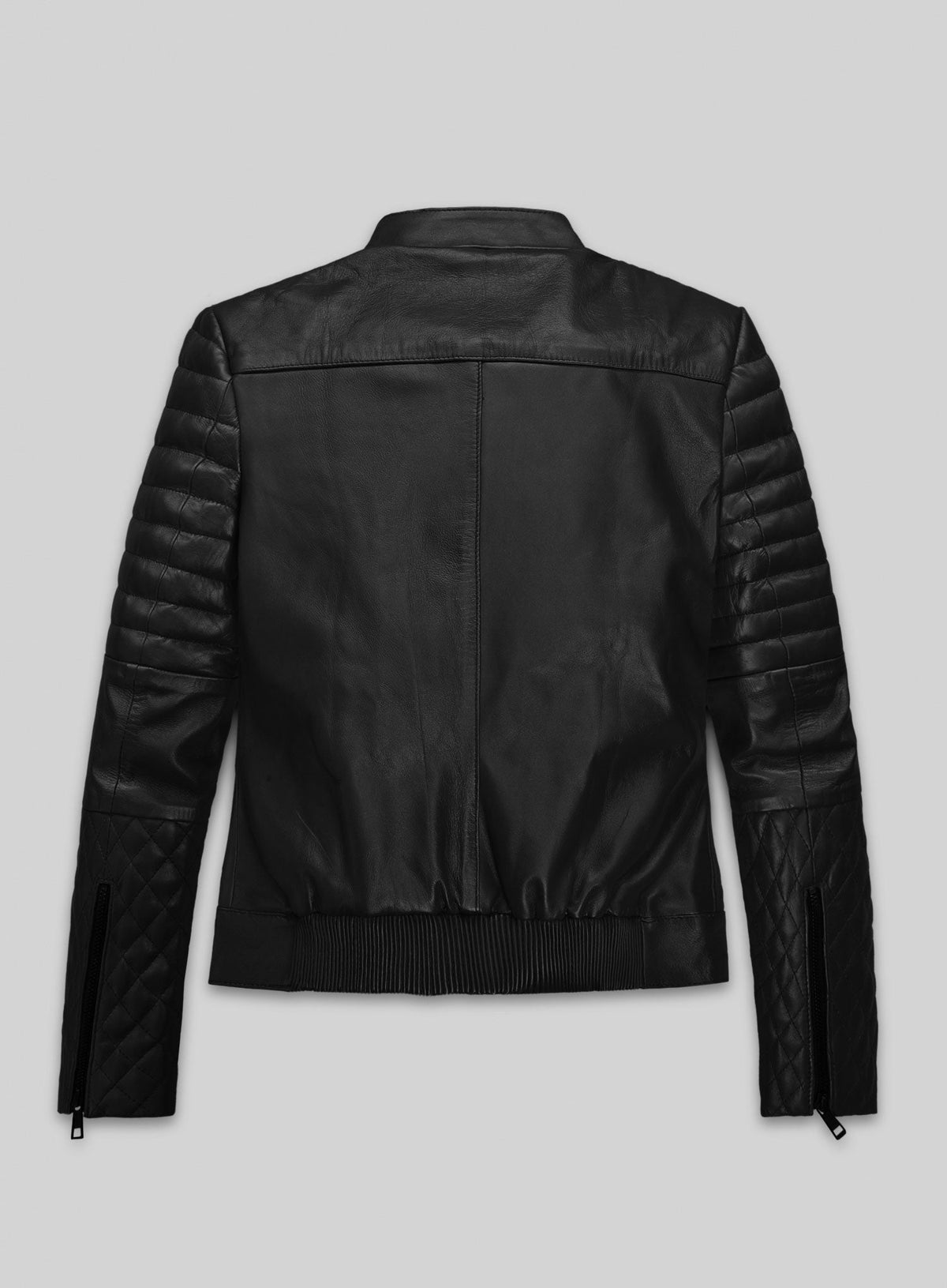 Gwen Stefani Black Leather Jacket – back view